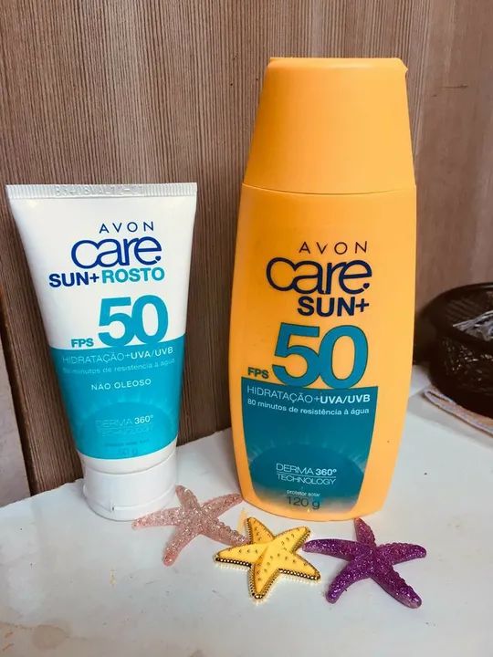 Protetor solar Avon Care Sun+ rosto e corpo FPS 50
