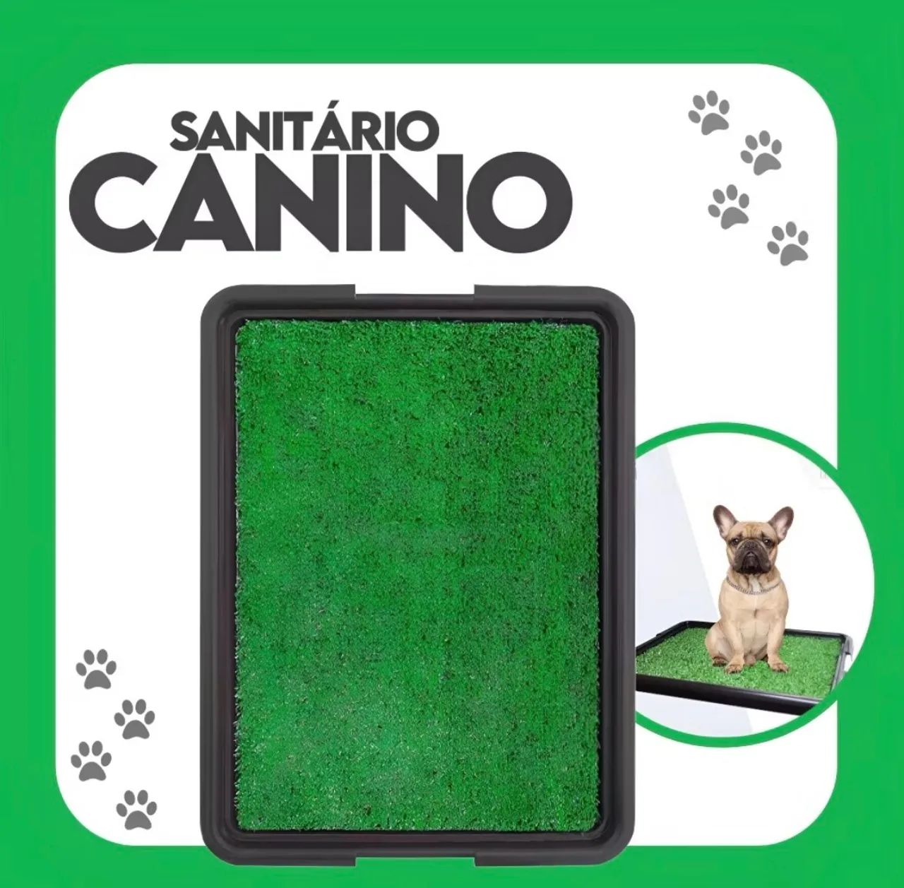 Tapete de Grama Sintética Sanitário Canino