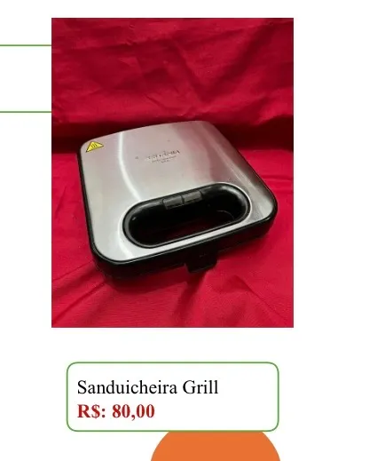 Sanduicheira Grill - Perfeita para seu dia a dia!