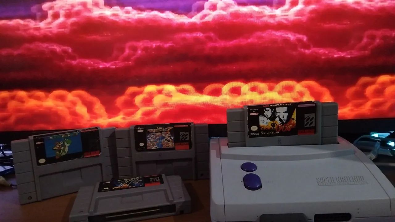 SUPER NINTENDO BABY AV VAI COMPLETO PORÉM SEM CONTROLE OK. - Foto 4