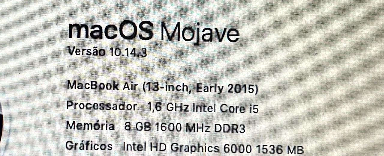 MacBook Air 2015 13? intel i5 - Usado em ótimo estado - Foto 5