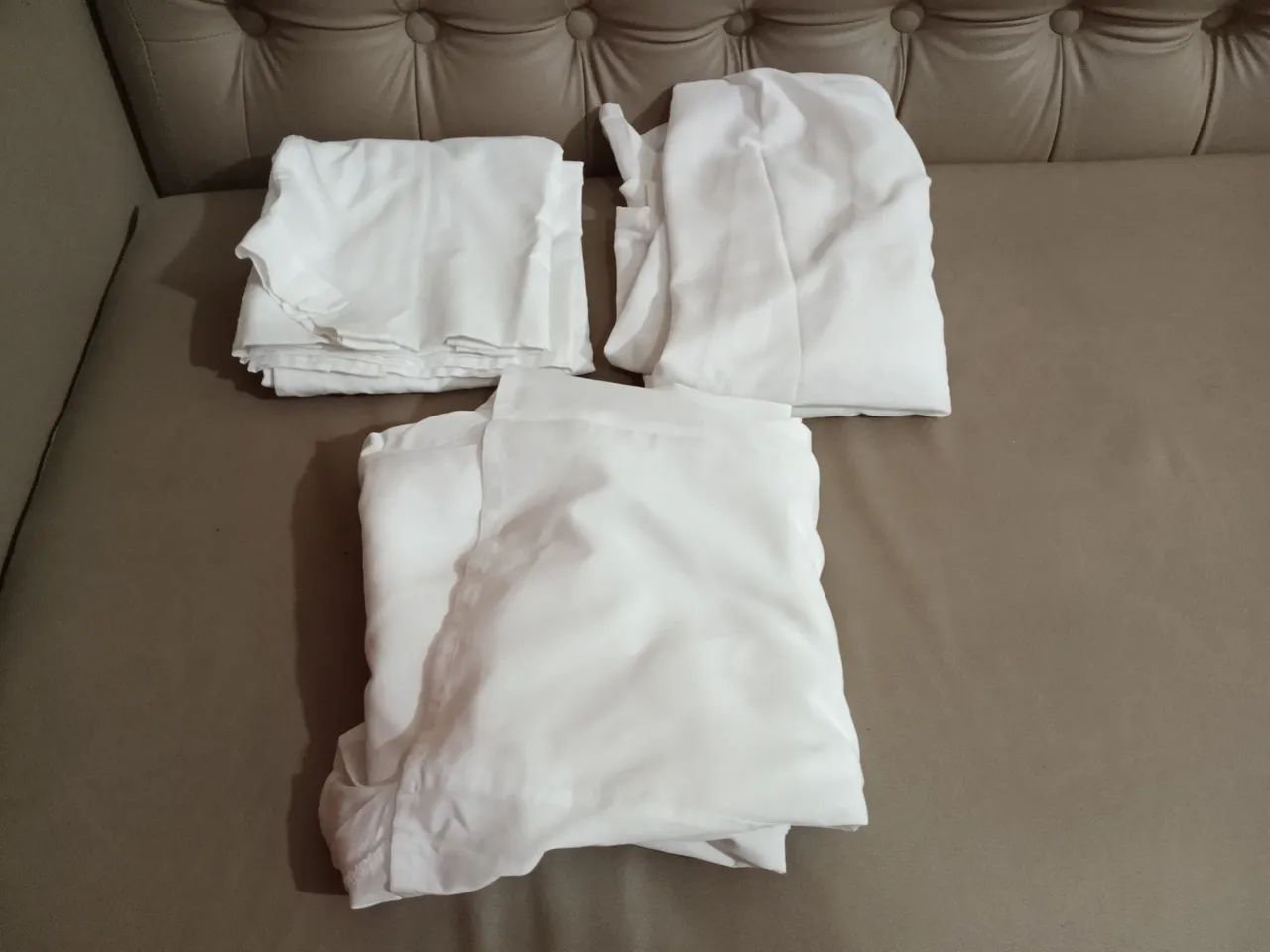 Aventais Branco de Popeline com Cinto novo  - Foto 6