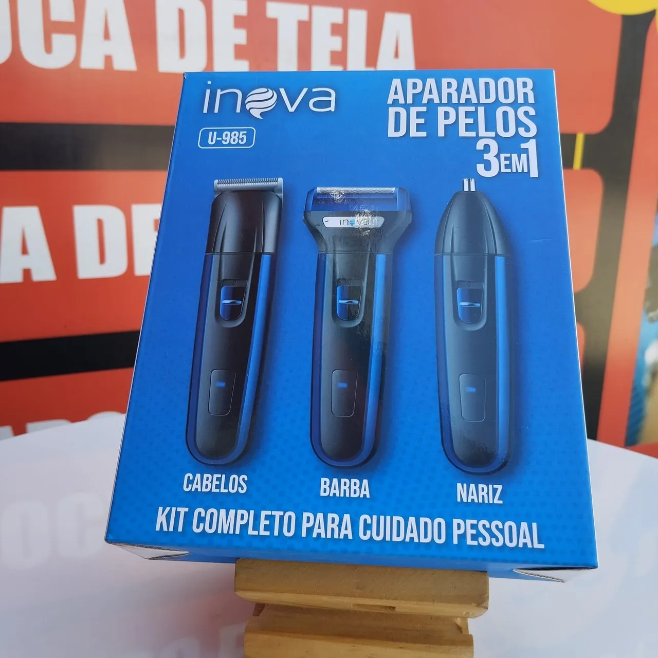 Aparador de Pelos 3 em 1 Inova U-985