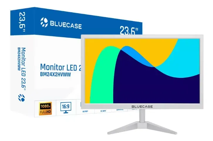 Monitor Bluecase Led Full Hd 23,6 Hdmi Branco 75Hz