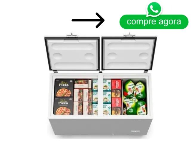 Freezer Horizontal Tampa Cega Metalfrio 417 Litros 