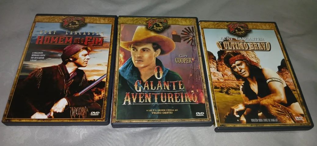 Lote 3 Filmes Dvds Originais Western Collection Raros (Usado) anos 50