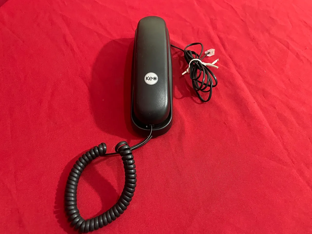 Telefone Fixo Preto com Fio - Keo
