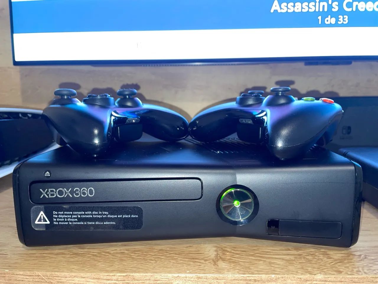 Xbox 360 com 2 controles hd250gb - Foto 3