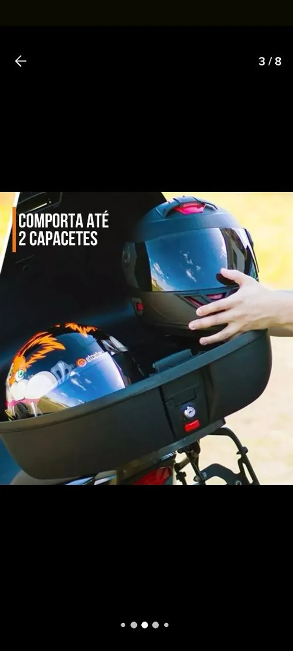 Bauleto para Moto - 2 Capacetes
