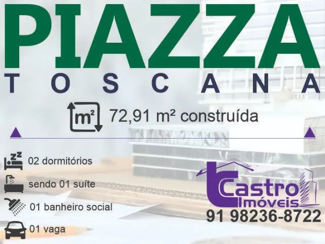 Entrega de imediato! PIAZZA TOSCANA. 2/4. 1 vaga. C298