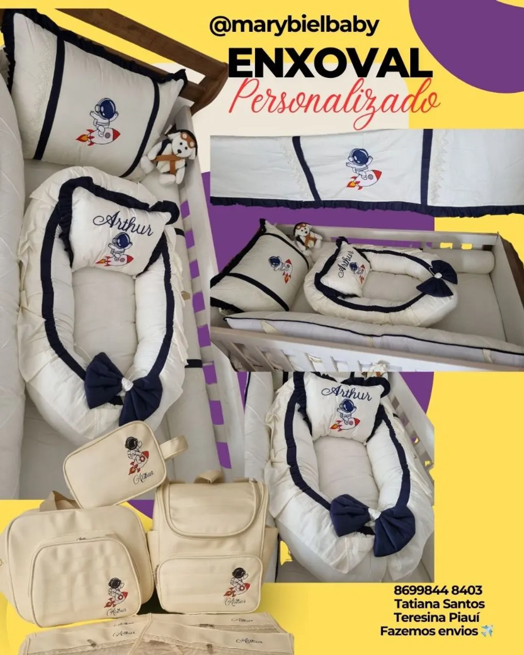 Enxoval de Bebê Personalizado @marybielbaby