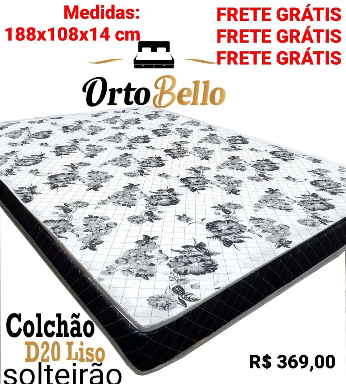 COLCHÕES ORTOBELLO COM FRETE GRÁTIS: TRAVA NA QUEIMA!!! - Foto 2