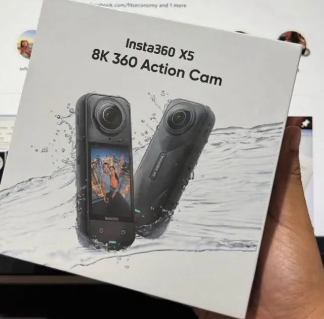 Câmera De Ação  Insta360 X5 8k 360º Ipx8 - Foto 2