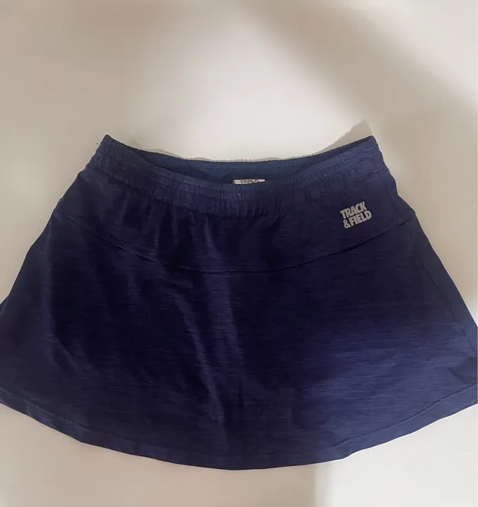 Short Saia Track & Field Azul 11-12 Anos