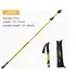 Bastão De Caminhada Folding Trekking Ajustável Amarelo