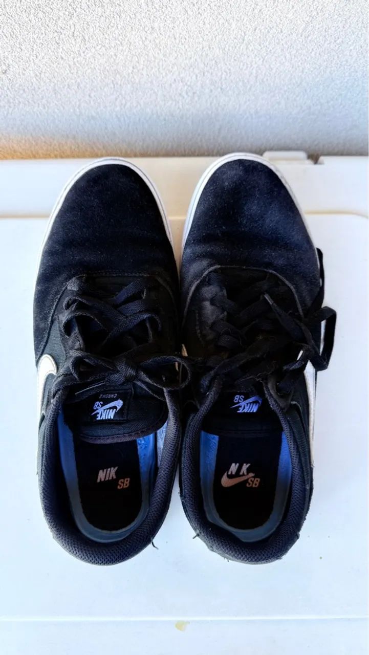 Tênis Nike SB Check Solarsoft - Preto - Foto 3