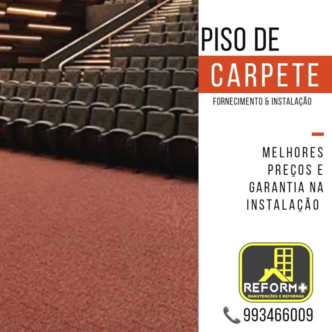 Piso de Carpete - Fornecimento e Instalação