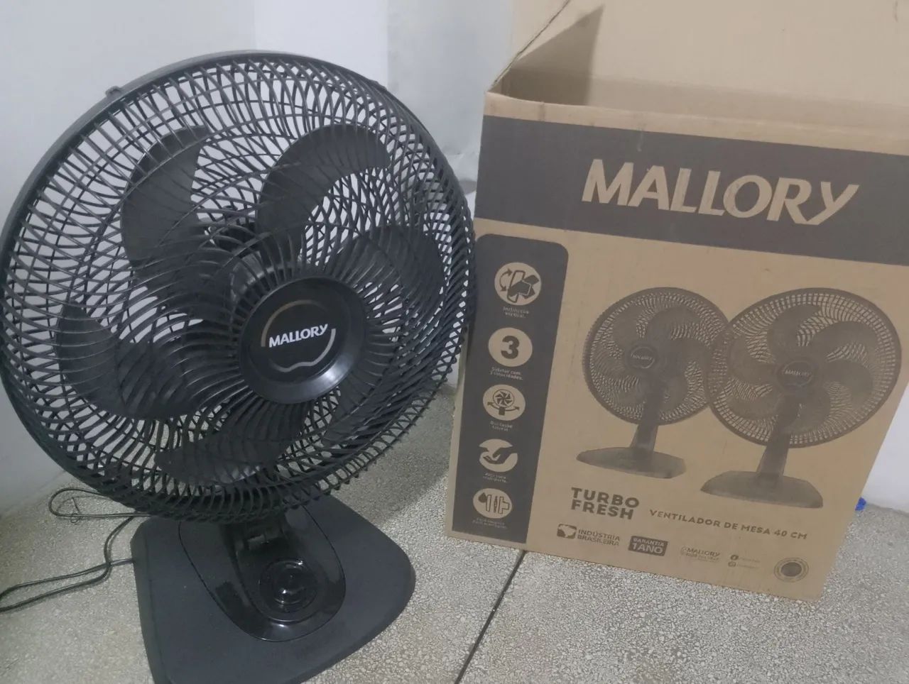Ventilador de Mesa Mallory Turbo Fresh 40cm