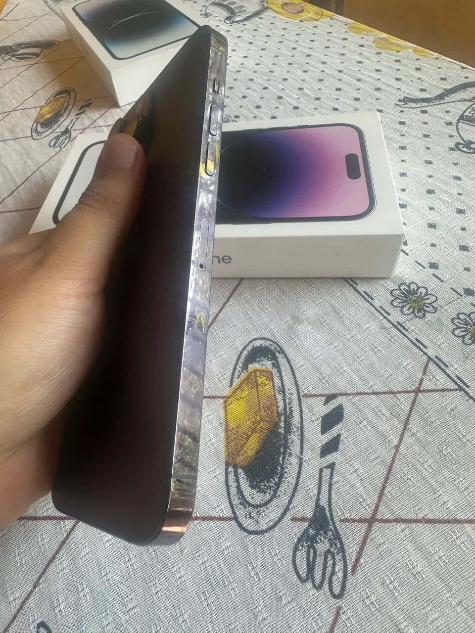 Iphone 14 Pro Max Roxo Aceito Trocas Passo Cartão - Foto 3