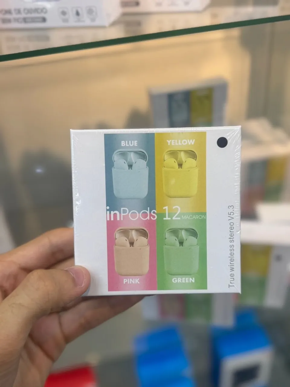 Fones de ouvido inPods 12 Macaron - Diversas Cores