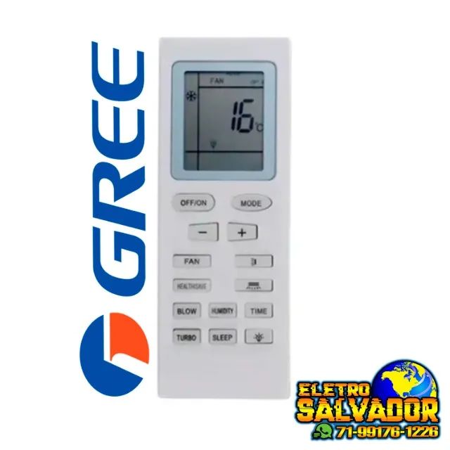 Controle Ar Condicionado Split Green Bay Gree Gardem 