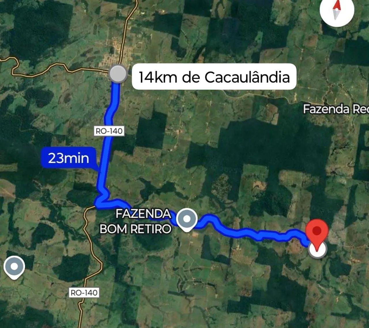 SÍTIO DE 27,5 ALQ. À VENDA (CACAULÂNDIA/JARÚ).
