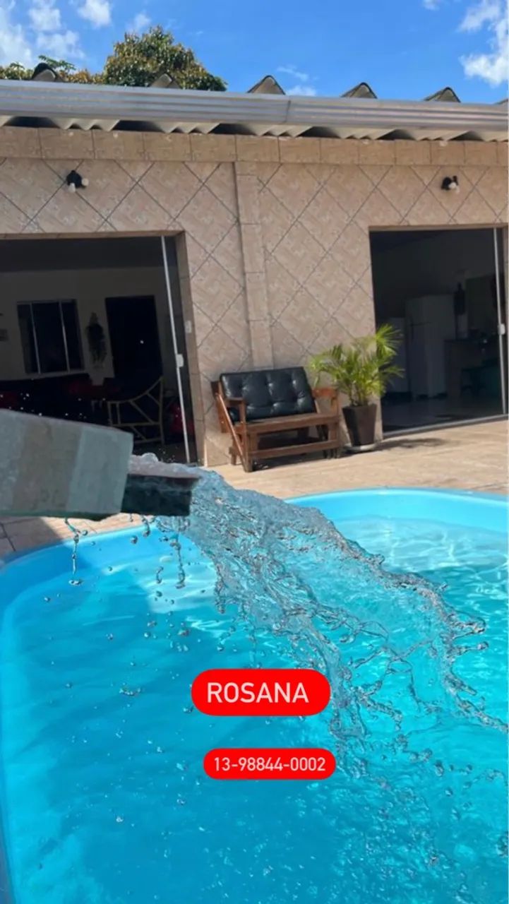 Casa uma quadra da praia 