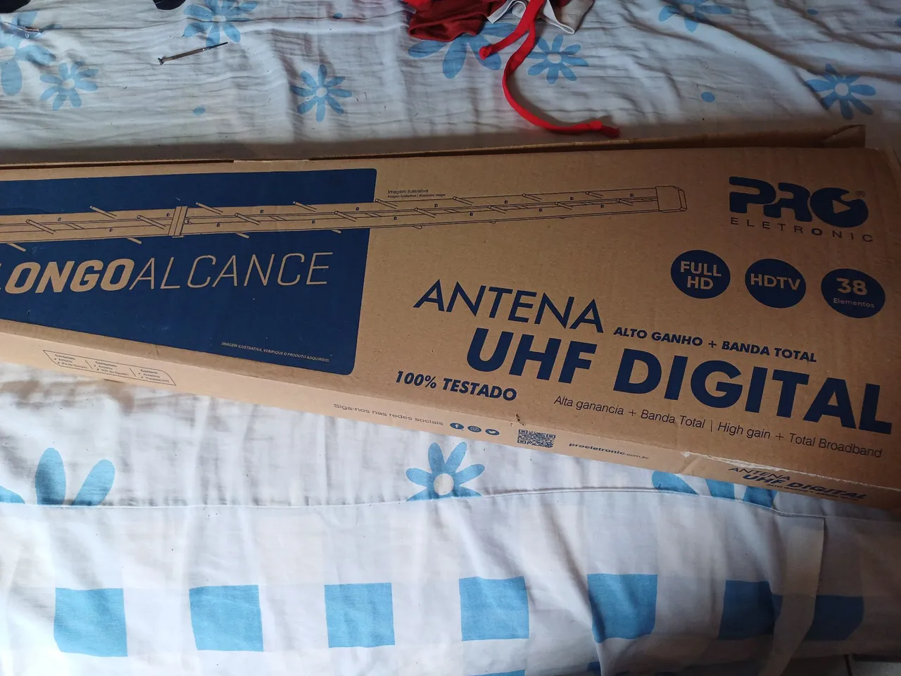 Antena UHF Digital Longo Alcance Proeletronic