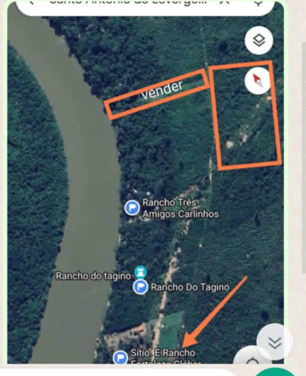 Chácara beira de Rio Cuiaba, Santo Antonio com incrit?