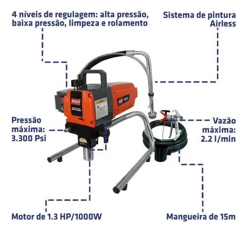 Máquina de pintura Airless Intech