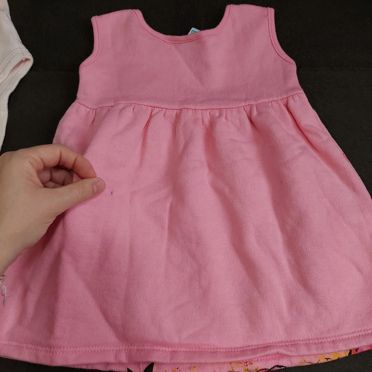 Lote macacão vestido body bebê G / 6-9m /9-12m - Foto 3