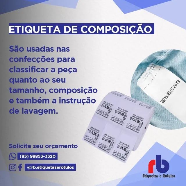 Etiquetas de Composição - Foto 2