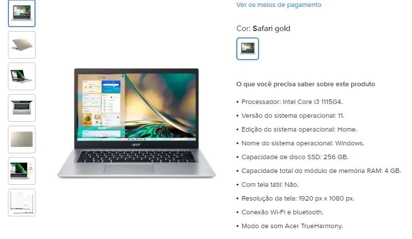 NOTEBOOK ACER ASPIRE 5 (Brand New)64317759647490124