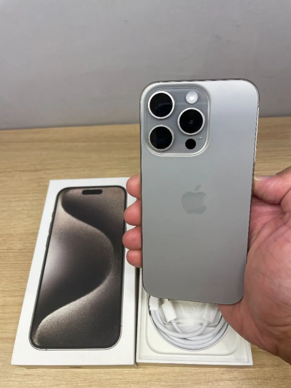 iPhone 15 Pro 256GB Natural // Impecável // Loja Física Shopping