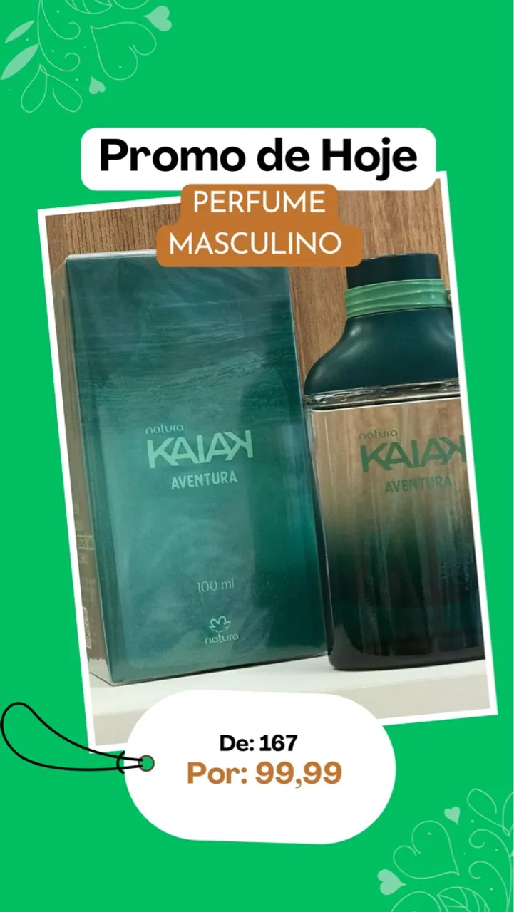 Perfume Masculino Kaiak Aventura Natura - Promoção Imperdível!