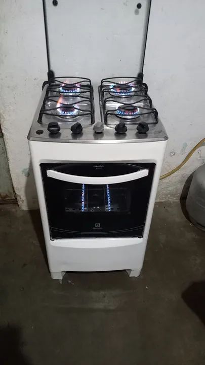 Fogão 4 Bocas com Forno - Branco - Foto 5