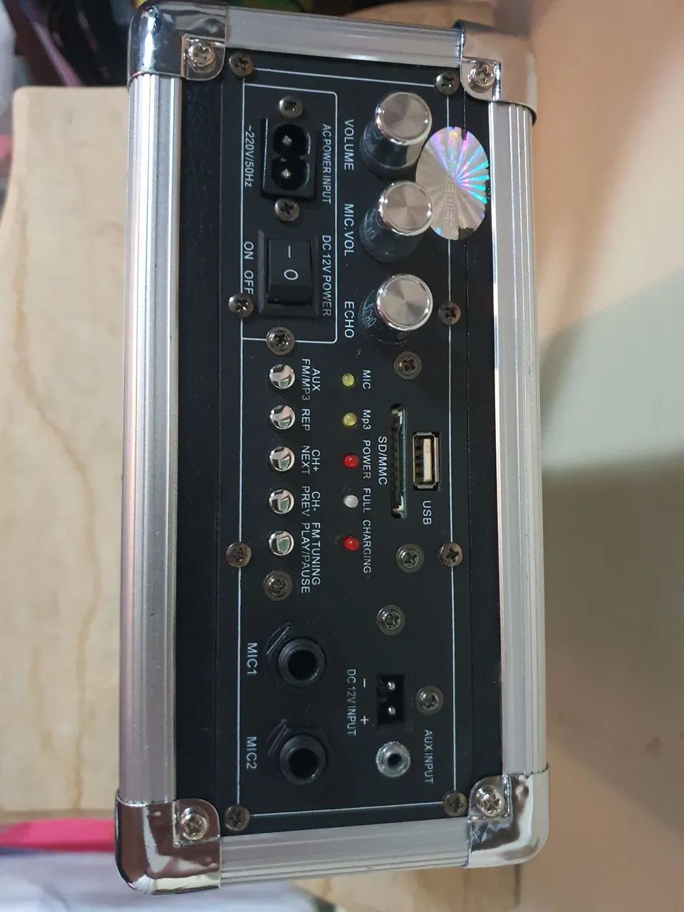CAIXA DE SOM PORTÁTIL PREMIER NOVA- 220V - Foto 4