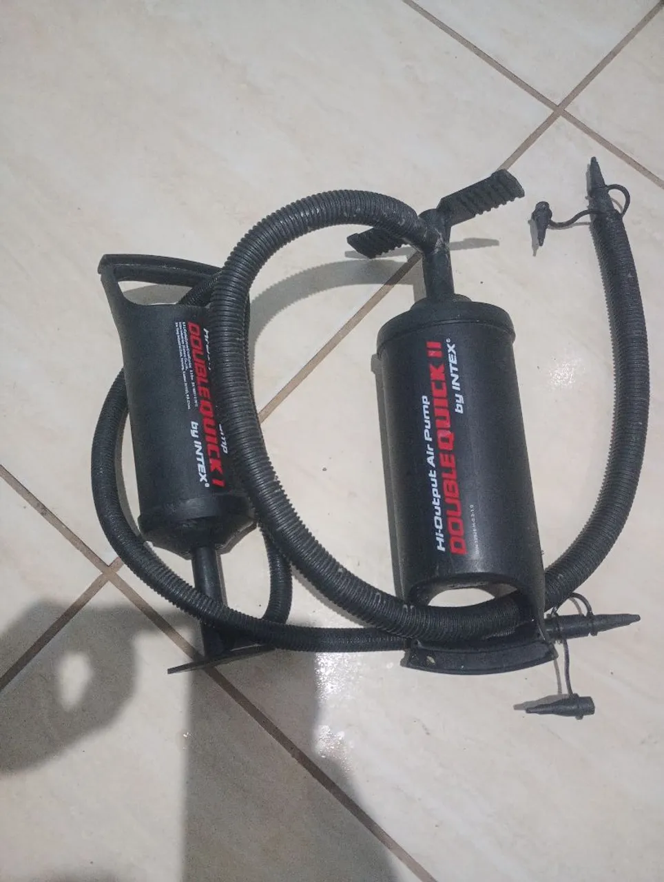 Bomba de ar manual Double Quick II Intex