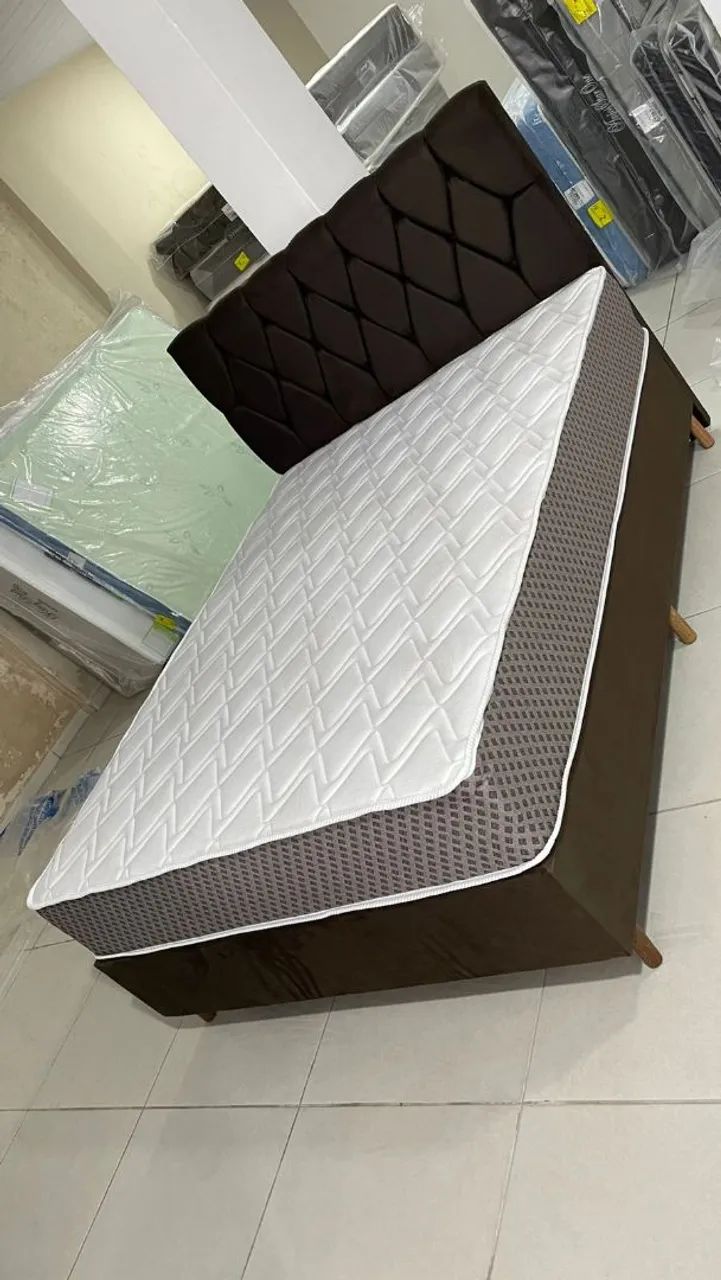 Cama Box Casal com Cabeceira - Foto 2