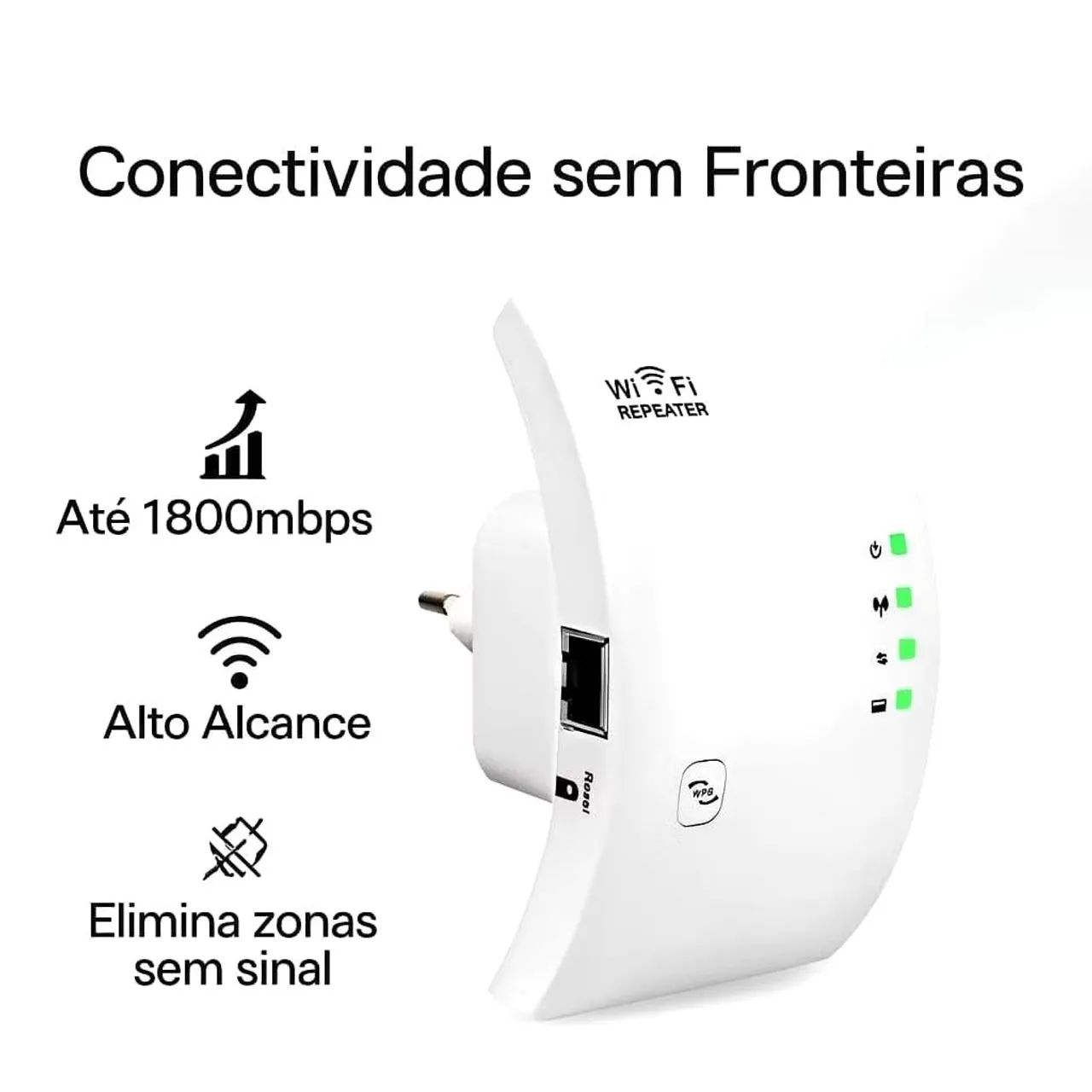 Repetidor de sinal Wi-Fi sem fio