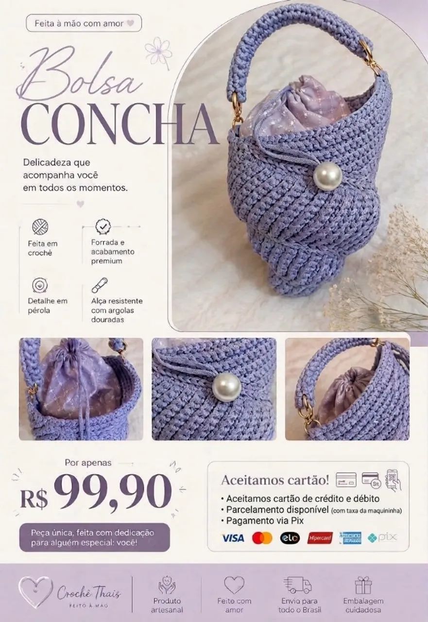 Bolsa Crochê 