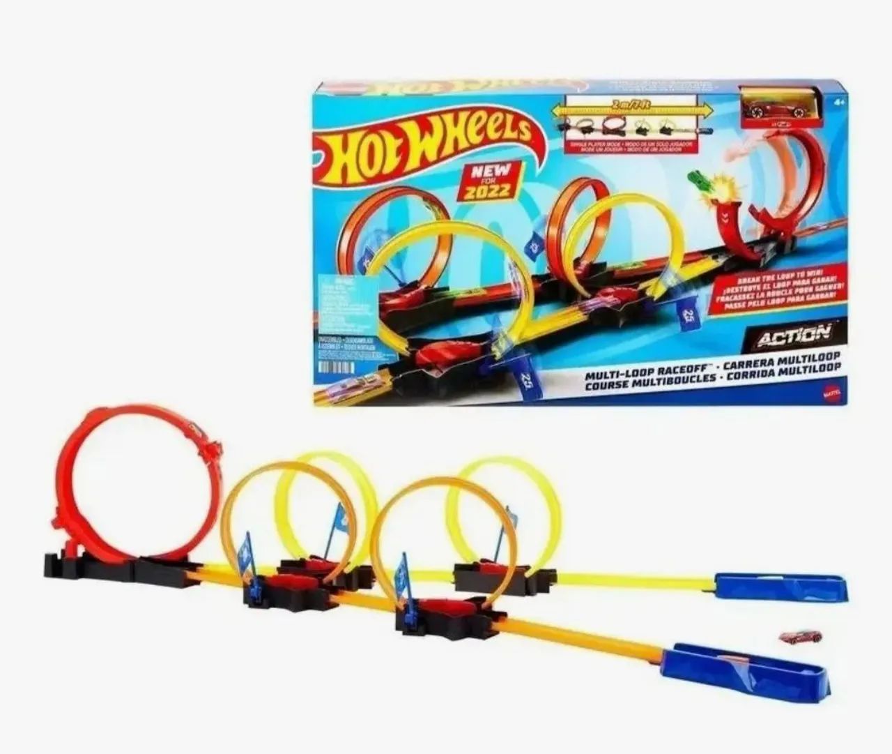 Pista de carrinho hotwheels lopping usada e completa