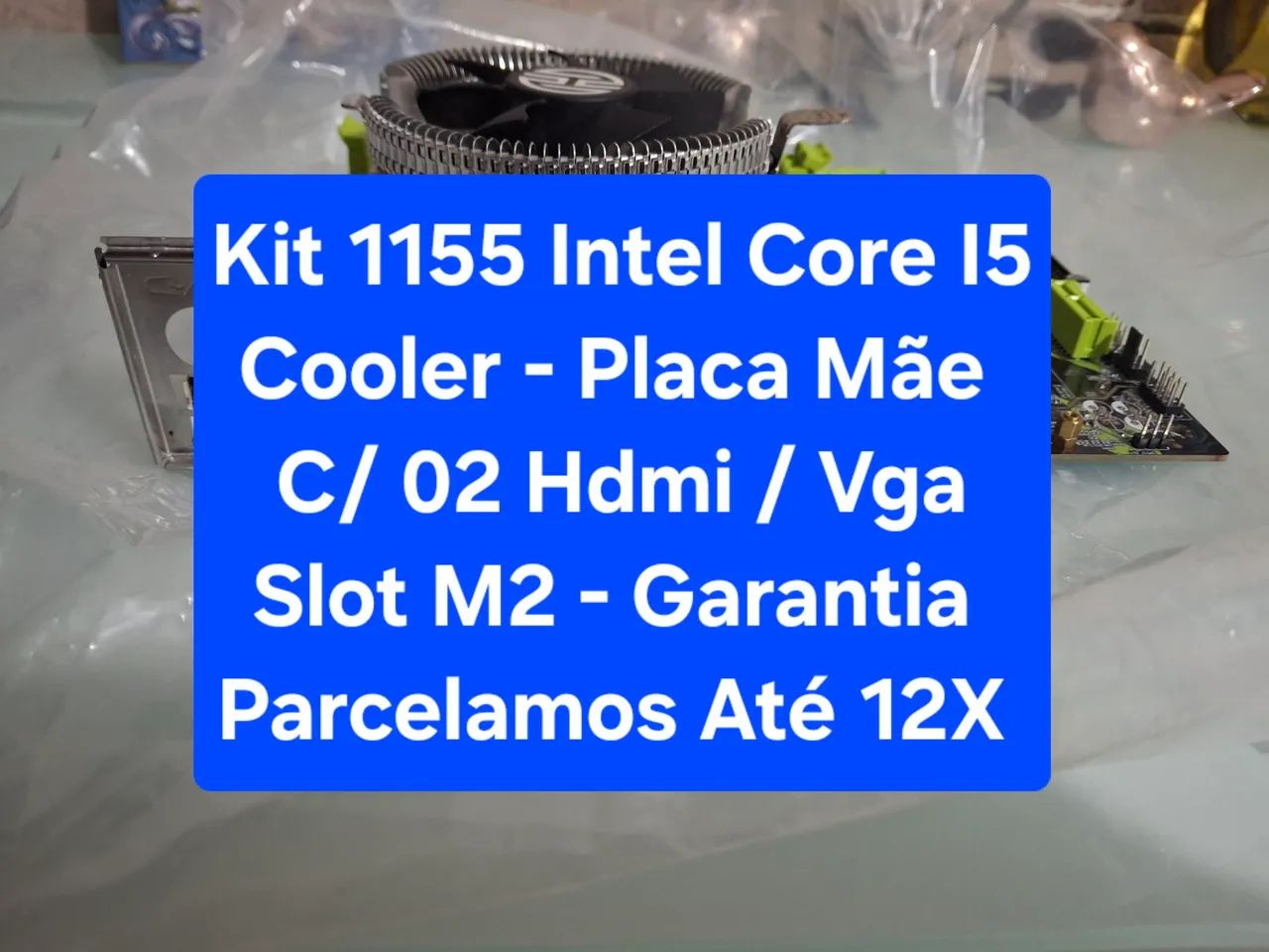 Kit 1155 - Placa Mãe + Core I5 + Cooler - Garantia 6 Meses