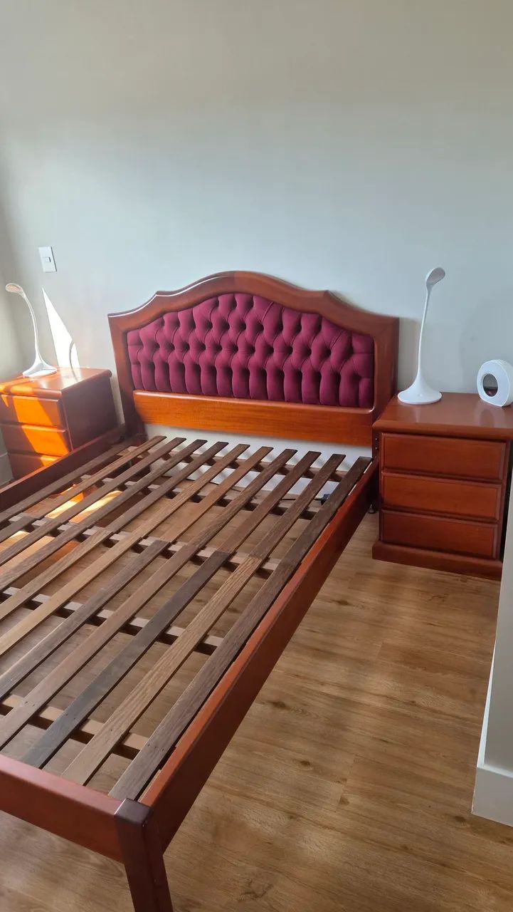 Cama de casal em madeira - Foto 3