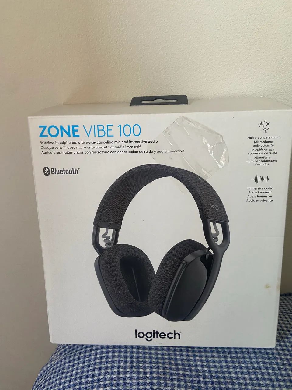headset sem fio logitech zone vibe 100 - Foto 3