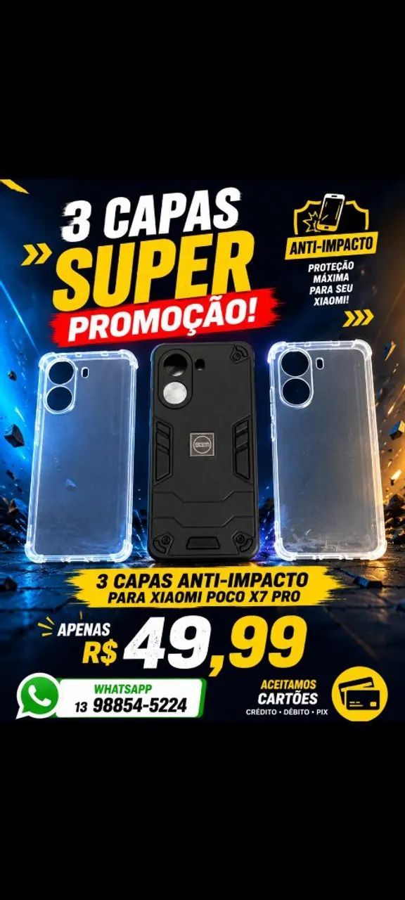  capinhas anti choque xiaomi poco x7 pro 