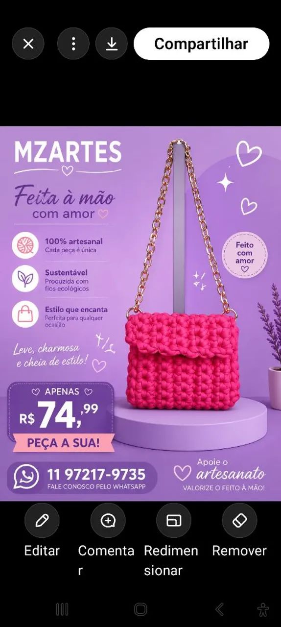 Bolsas de crochê ? - Foto 5
