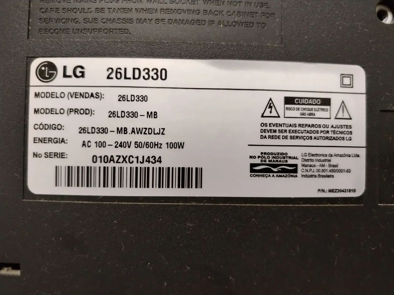 TV LG 26 polegadas - Foto 5