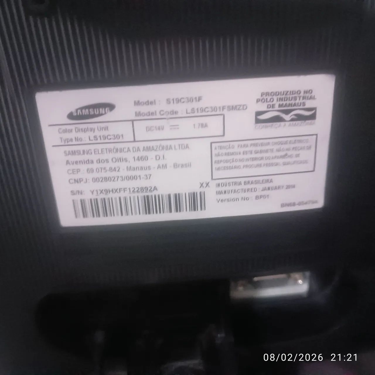 Monitor Samsung 18.5 60hz - Foto 5