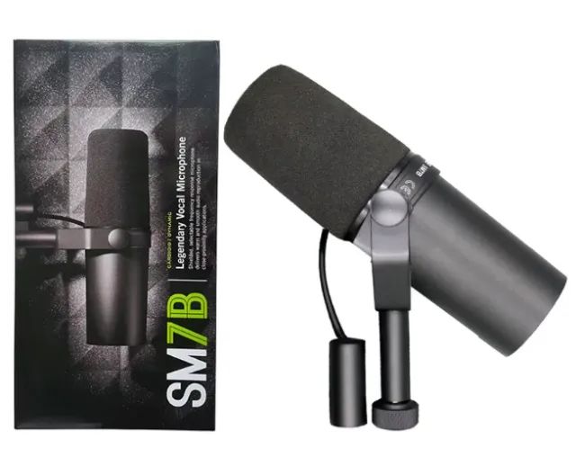 Microfone Dinâmico Cardióide Profissional SM7B